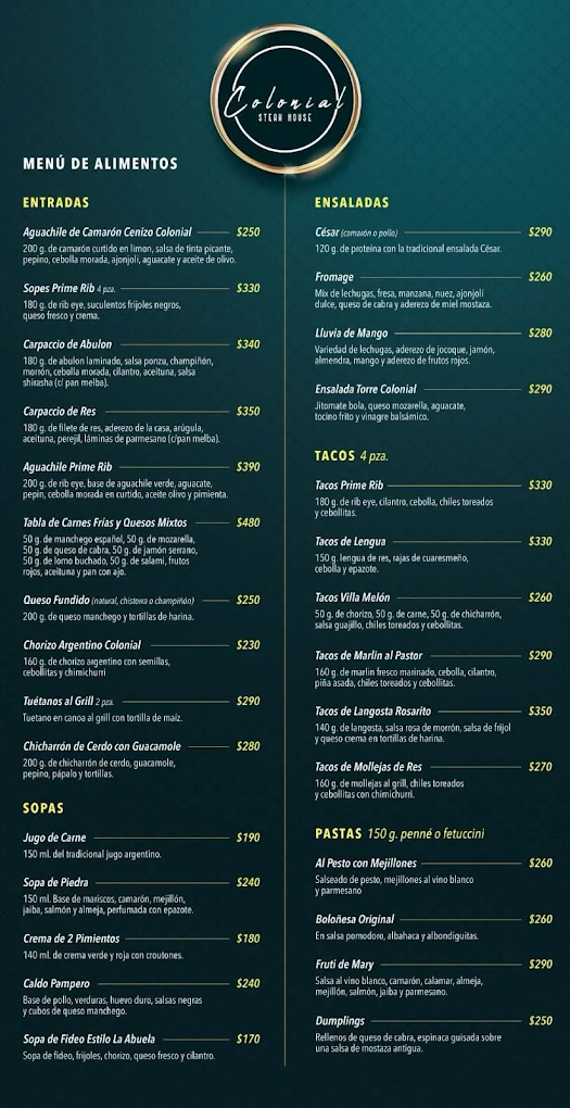 cantina-colonial-steak-house-menu
